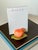 Vintage Italian Alabaster Peach Apple Photo or Notepad Stand For Sale - Image 4 of 9