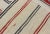 Mid 20th Century Turkish Kilim Rug With Horizontal Stripes in Red and Blue, Cream Background For Sale - Image 5 of 7