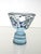 Blue Vintage Art Deco Carafe with Glasses in Hand-Painted Crystal Glass, 1930, Set of 5 For Sale - Image 8 of 17