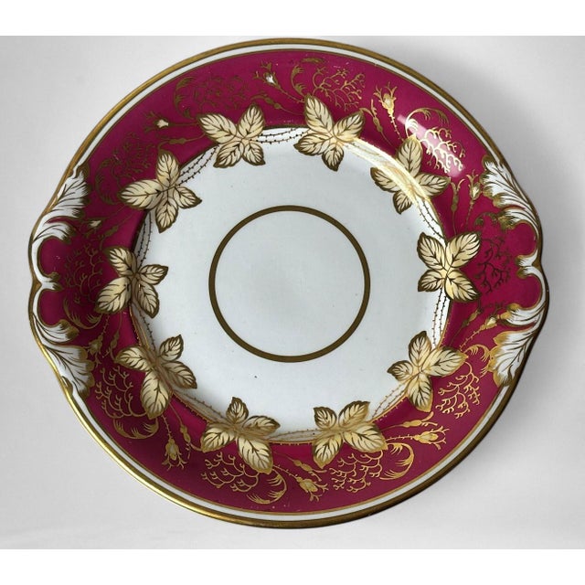 Ceramic Napoleon III Pair of French “Porcelaine De Paris” Dessert Trays For Sale - Image 7 of 18