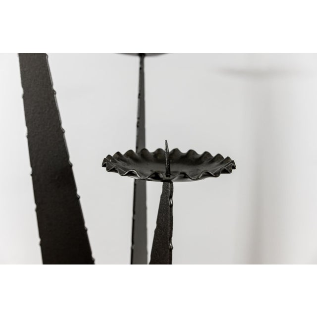Metal Tall Candleholder, 1970s For Sale - Image 6 of 15