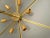 Gold Mid-Century Italian Murano Glass and Brass Chandelier, 2000s For Sale - Image 8 of 9