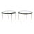 Nicos Zographos Side Tables in Polished Steel With Glass Tops - A Pair For Sale
