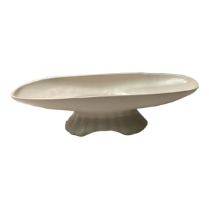 Mid-Century White Ceramic Console Bowl