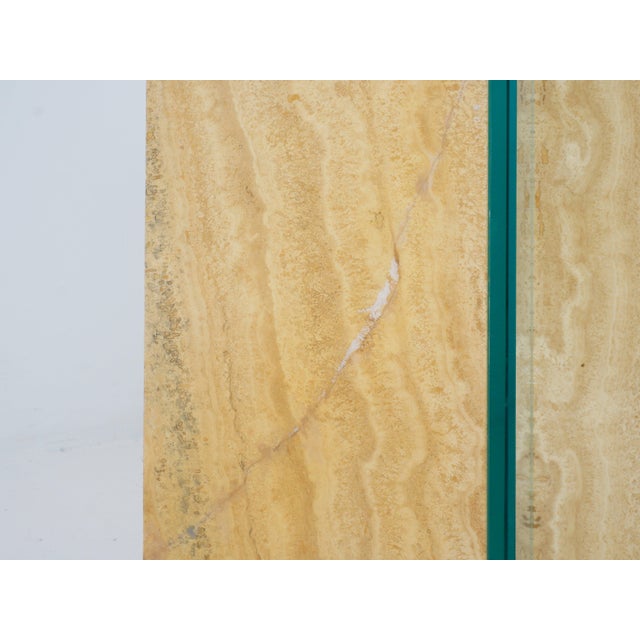 1980s 1980s Stone Demilune Console Table, 1980s For Sale - Image 5 of 6