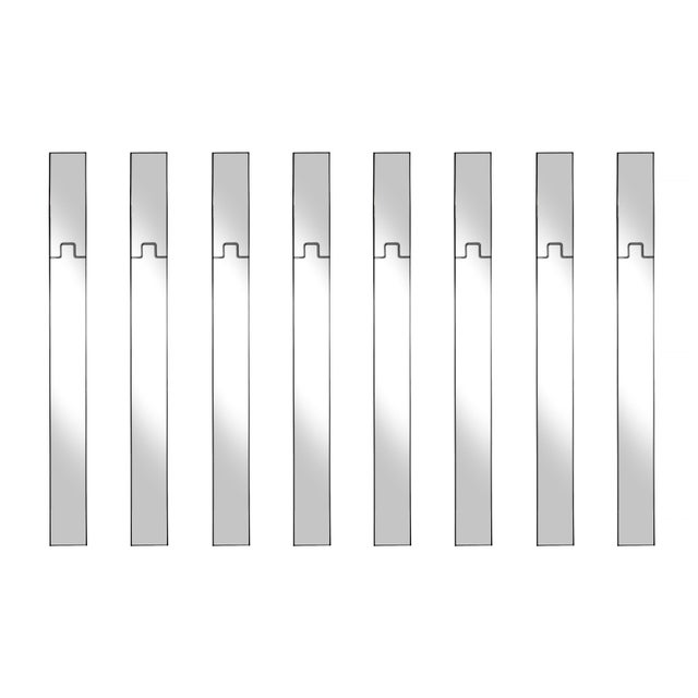 Glass Mid-Century Mirror Coat Racks attributed to Luciano Bertoncini for Elco, 1970s, Set of 8 For Sale - Image 7 of 7