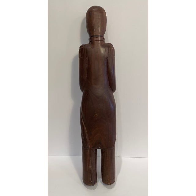 Wood General William Henry Harrison Folk Art Carving For Sale - Image 7 of 9