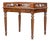 Theodore Alexander Mahogany Galleried Drinks Table With Leather Top & Drawer For Sale