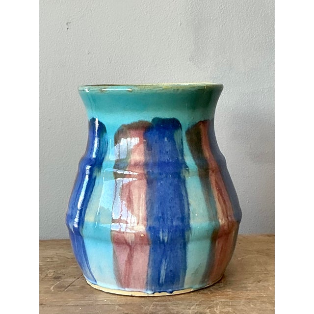 Vintage Boho Hull Pottery Glazed Ceramic Vase For Sale - Image 4 of 6