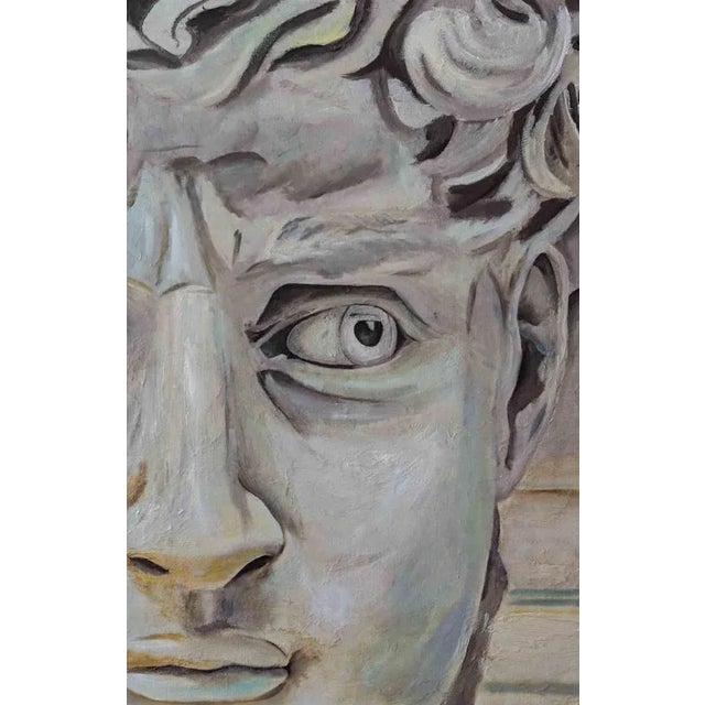 Davide’s gaze is an original oil on canvas realized by the italian painter Adriano Bernetti da Vila. The intense gaze is...
