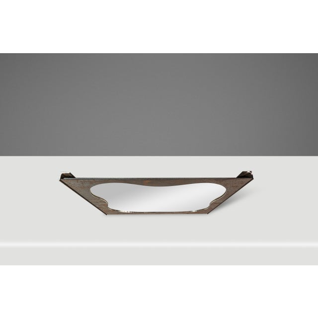 Brutalist Industrial Mirror Cut From Raw Patinaed Architectural Steel by Mark Leblanc for Leblanc Studios, Usa, C. 2024 For Sale - Image 9 of 17