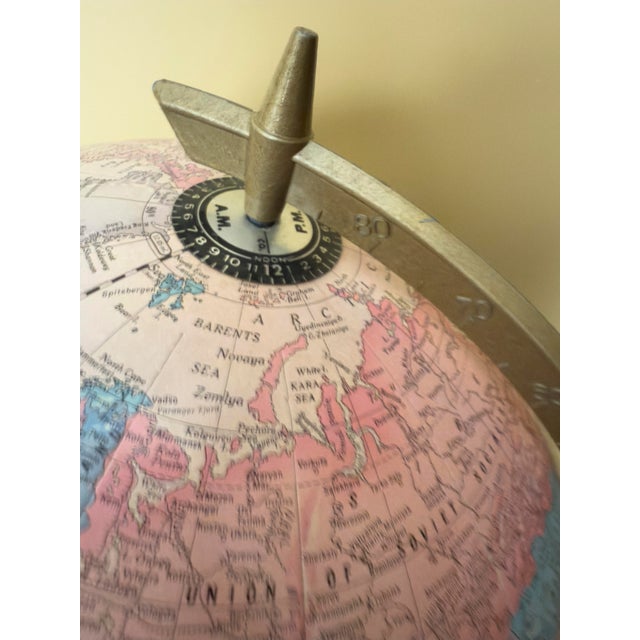 Contemporary Vintage 12-Inch Cram Imperial World Globe by the George F. Cram Co. For Sale - Image 3 of 10