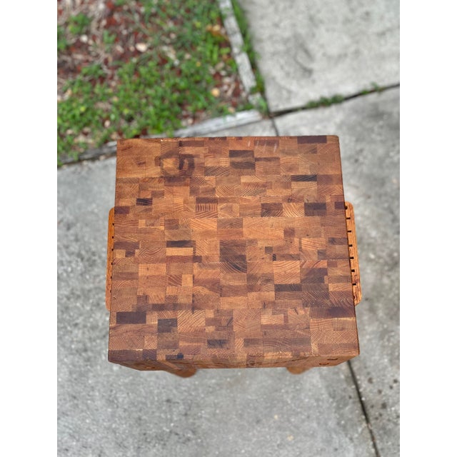 Vintage Butcher Block Island Chairish