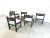 Vintage Brutalist Dining Chairs, 1970s, Set of 6, in Very Good conditions. Designed 1970 to 1979