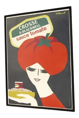 1980s Crosse & Blackwell Tomato Ketchup Poster, Framed