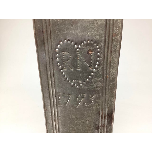 18th Century Punched Tin Wall Sconce For Sale In New York - Image 6 of 6