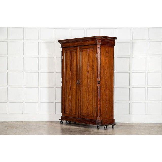 Late 19th Century 19th Century English Pine Christopher Wardrobe For Sale - Image 5 of 18