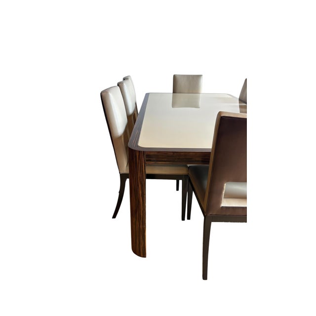 Set of 10 - Christian Liaigre Style Leather Chairs For Sale In Philadelphia - Image 6 of 7