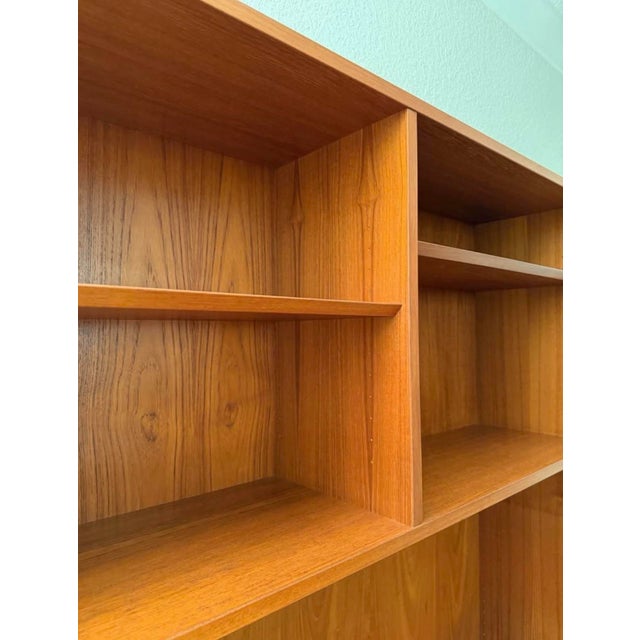 Brown 1960s Mid-Century Danish Teak Two-Piece Unit by Poul Hundevad For Sale - Image 8 of 11
