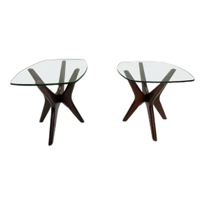 Adrian Pearsall Mid-Century Modern Style Jax Side Tables - A Pair