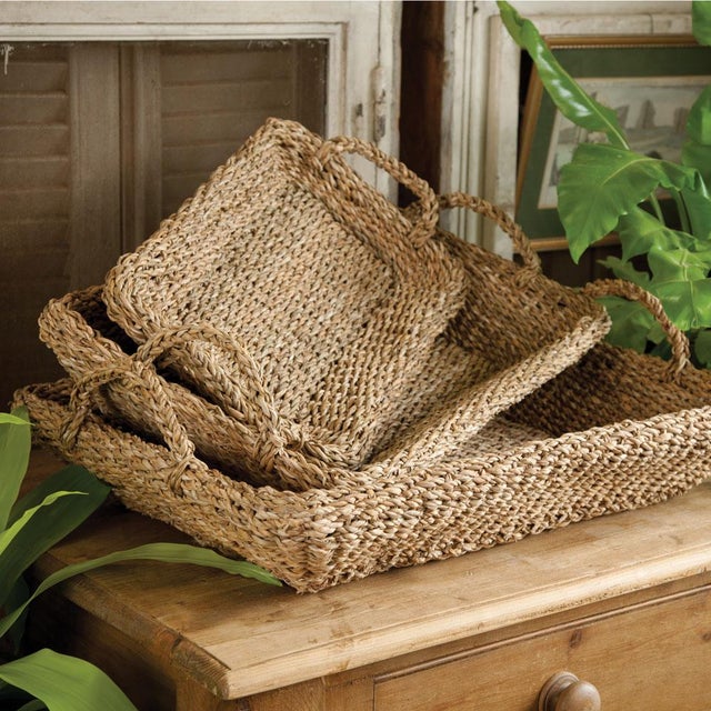 Seagrass is supple, not stiff. Naturally beautiful in color and texture. Natural Interior use. Dust with soft cloth. Do...