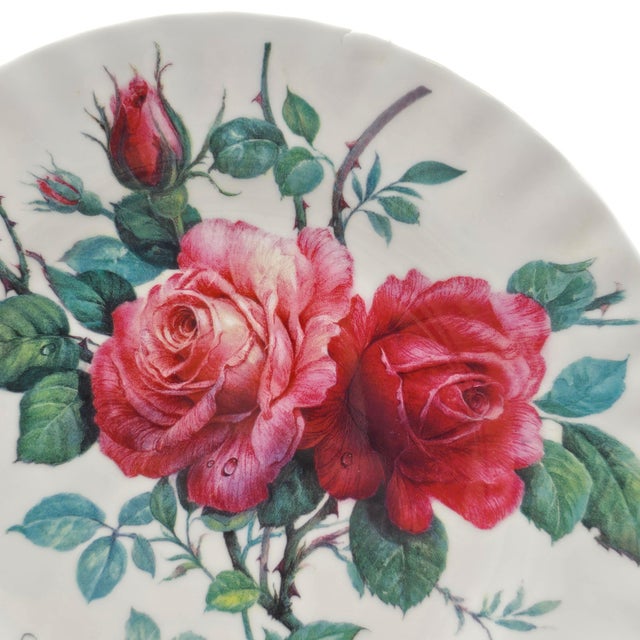 Roy Kirkham English Rose Fine Bone China Salad Plates, Set of 8, 8" For Sale In San Francisco - Image 6 of 12