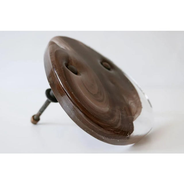 Mid-Century Italian Modern Marbled Glass Push & Pull Door Handle, 1960s For Sale - Image 9 of 18