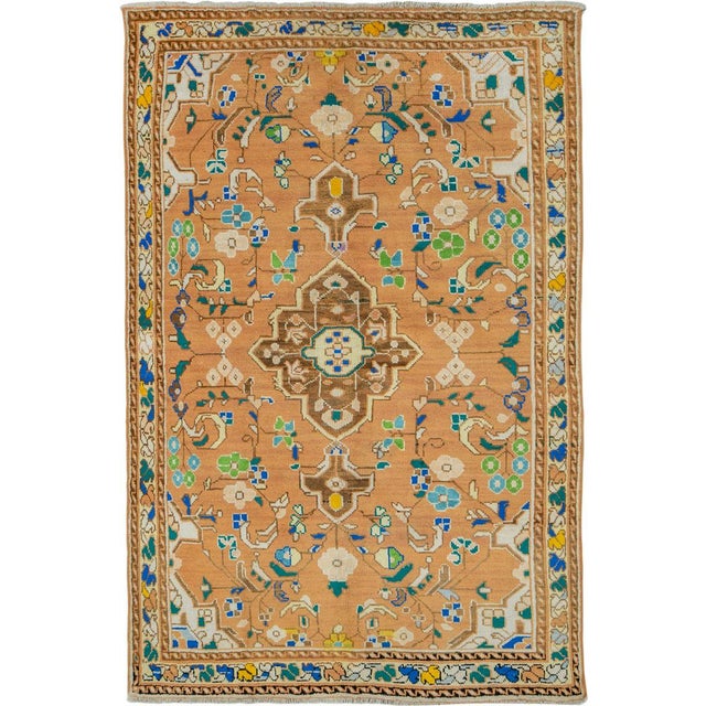 Vintage Persian Mahal Rug – Size: 4' 3" X 6'9" For Sale - Image 10 of 10