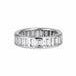 Platinum eternity band with 34 baguette cut diamonds weighing approximatley 3.00 carats, 7.48g, SIze 7