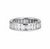 Platinum eternity band with 34 baguette cut diamonds weighing approximatley 3.00 carats, 7.48g, SIze 7