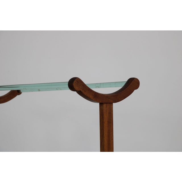 Freestanding Towel Rack in Wood with Glass Rods, 1920s For Sale - Image 6 of 18