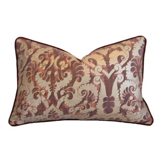 Venetian Mariano Fortuny Laotze Italian Feather/Down Pillow For Sale