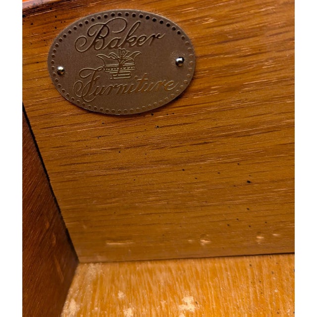 Vintage Baker Furniture Georgian Style Mahogany Chest of Drawers For Sale - Image 9 of 9