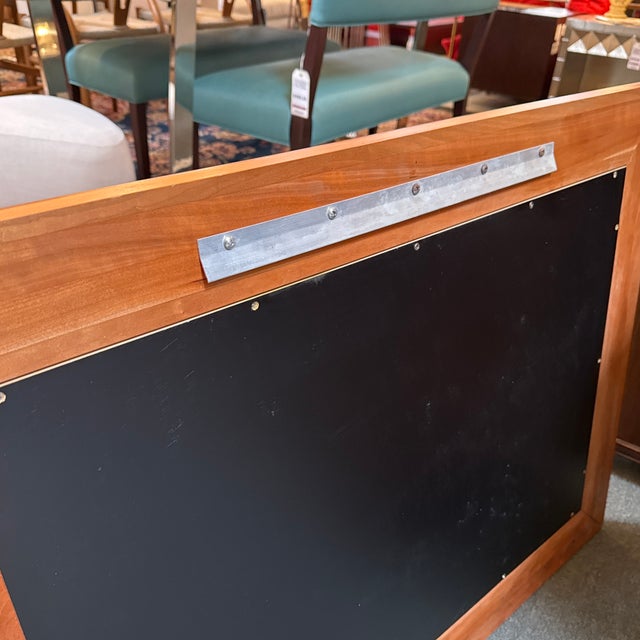 Contemporary Cherry Wood Wall Mirror For Sale - Image 9 of 12