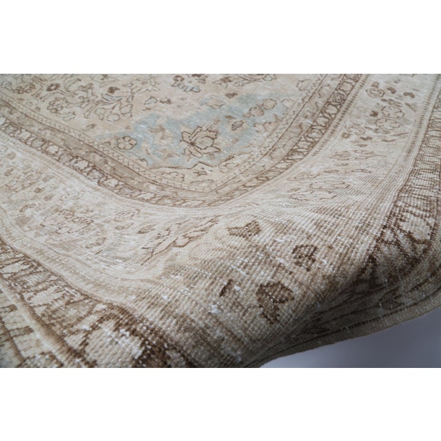 Vintage Anatolian Tribal Rug With Medallion – Muted Earth Tones, 10' X 12' For Sale - Image 9 of 10