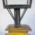 Wood Late 19th Century English Black Toleware & Glass Post Lantern on Painted Teak Base For Sale - Image 7 of 10
