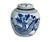 This 12" H by 11.5" Diameter Chinoiserie ginger jar features stunning hand-painted blue and white porcelain with intricate...
