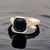 Traditional Natural Sapphire Diamond Ring 6.75 14k Yellow Gold 4.65 TCW Certified For Sale - Image 3 of 18