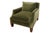 A beautifully tailored modern-transitional armchair upholstered in rich Newport Olive velvet. This piece features a sleek,...