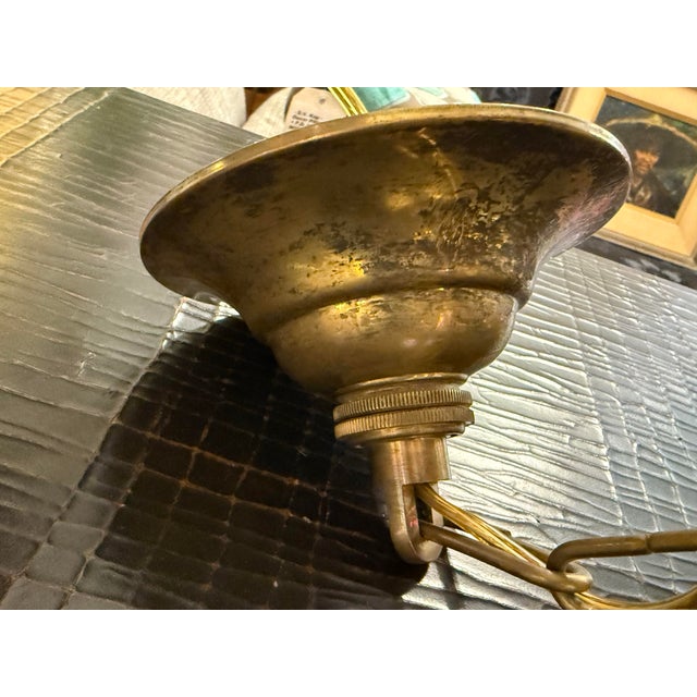 The Federalist Brass Four Bulb Hanging Lantern For Sale - Image 11 of 12