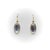 Traditional 1900-1909 Pair of Signature 14k Gold Moonstone Cabochon Earrings With Shepherd Hooks For Sale - Image 3 of 9