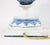 Metal A Pair of Vintage Blue and White Metal Trophy Table Lamps. For Sale - Image 7 of 9