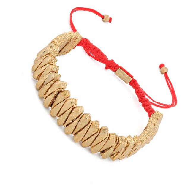 Warrior’s Luck Red Gold Unisex Bracelet For Sale - Image 4 of 9