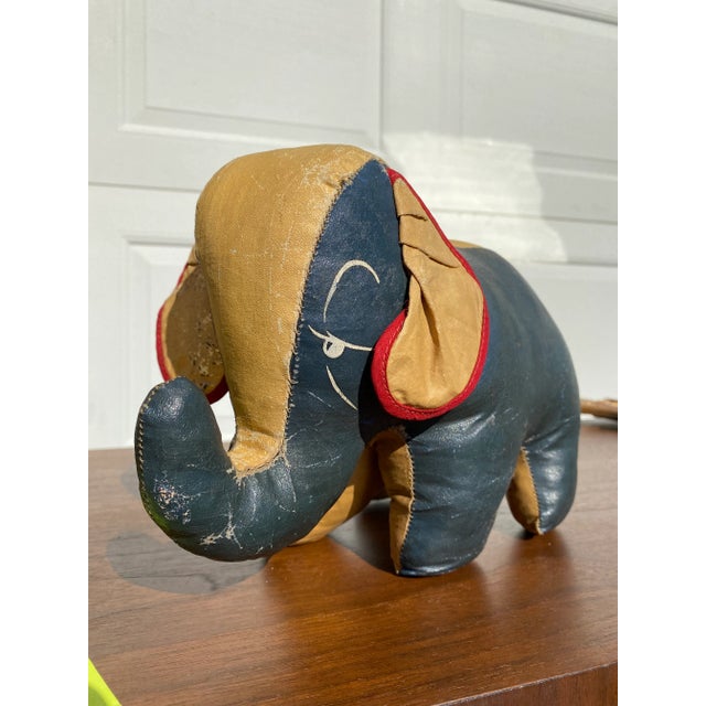 Mid 20th Century Stuffed & Painted Canvas Elephant For Sale - Image 9 of 9
