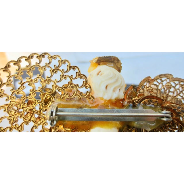 Shabby Chic Wendy Gell Putti Brooch Mid-80s For Sale - Image 3 of 8