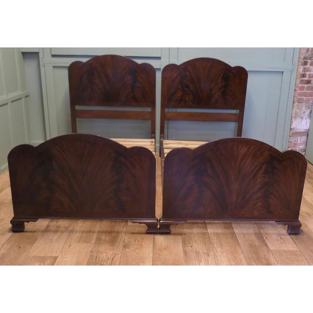 Gold Art Deco Twin Double Bed, 1920 For Sale - Image 8 of 9