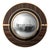 "L'uovo" Convex Wall Mirror With Bronze, Handmade For Sale - Image 4 of 6