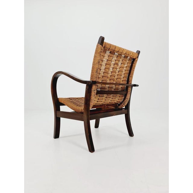 Vintage Bauhaus Papercord Armchair by Ehrich Dieckmann, 1930s For Sale - Image 17 of 18