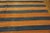 1920s Apricot Blue Stripe Antique Indian Cotton Dhurrie Carpet 9'7" X 15'3" Flatweave Wool Rug For Sale - Image 9 of 12