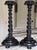 Vintage Carved Jacobean Barley Twist Large Scale Candle Holders - A Pair For Sale - Image 17 of 17